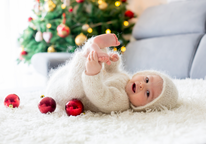 7 tipů na nezapomenutelné první Vánoce s miminkem