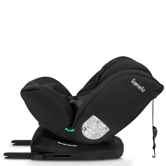 LIONELO Bastiaan i-Size autósülés (40-150 cm) Fekete Karbon