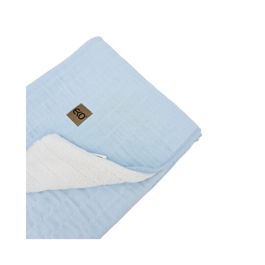 EKO Deka mušelínová s podšívkou Blue 75x90 cm