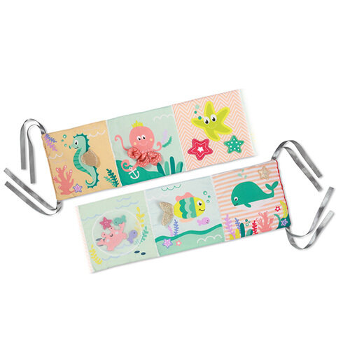 BABYONO Knížka senzorická oboustranná látková - Under the Sea 0m+