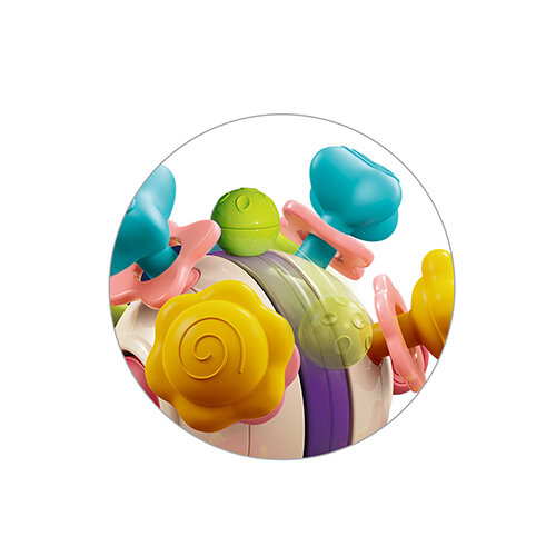 BABYONO Hračka senzorická s kousátkem Star ball 0m+