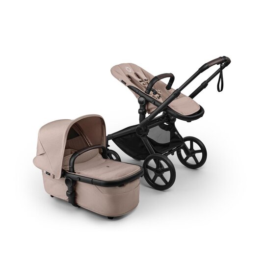 BUGABOO Kočárek kompletní Fox 5 Renew - Black / Desert taupe melange-Desert taupe melange