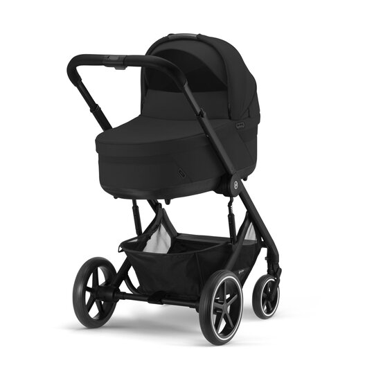 CYBEX SET Kočárek kombinovaný Balios S Lux Black Moon Black Gold 2024 s autosedačkou a doplňky