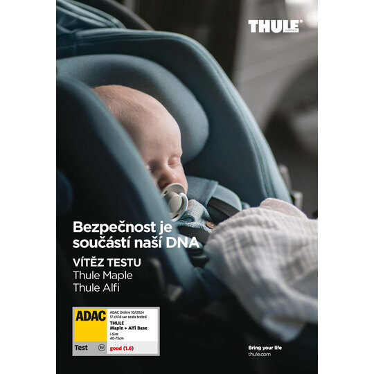 THULE SET Kočík 4v1 Urban Glide 3 Black s autosedačkou Maple Black, základňou Alfi a adaptérmi