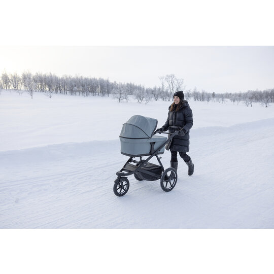 THULE SET Kočárek 3v1 Urban Glide 3 Nutria s autosedačkou Maple Light Grey a adaptéry