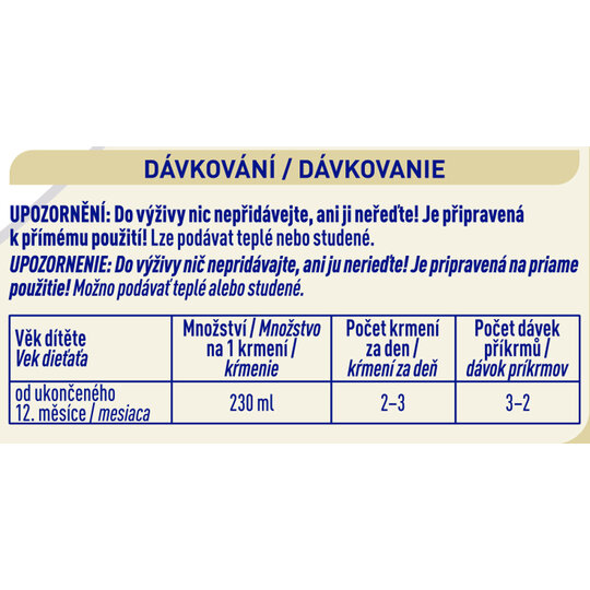 6x BEBA COMFORT 3 HM-O batoľacia tekutá mliečna výživa, 12+, tetra pack 500 ml
