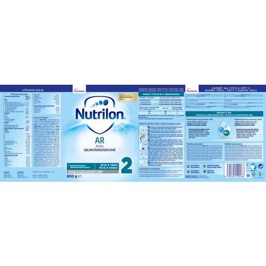 6x NUTRILON 2 AR špeciálne následné mlieko 800 g, 6+