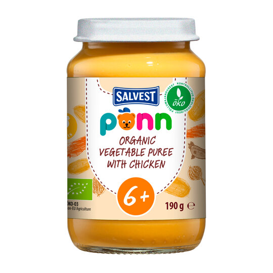 SALVEST Põnn BIO Kuracie mäso so zeleninovým pyré (190 g)