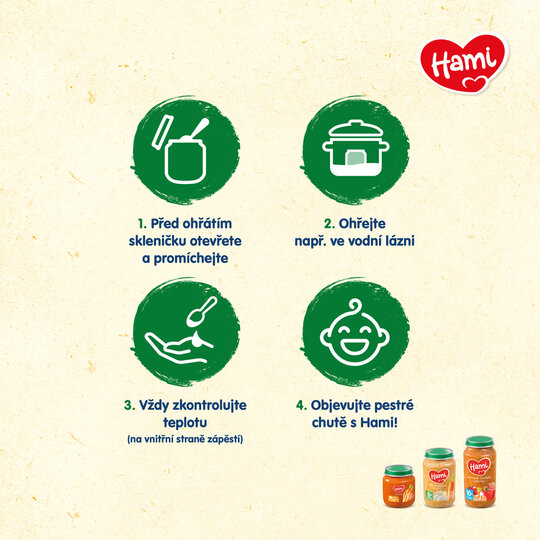 HAMI Zemiaky s hovädzím a hráškom (250 g) - mäsovo-zeleninový príkrm