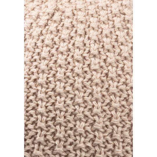 STERNTALER Kötött sapka GOTS pamut bézs uni méret 43 cm - 5-6 hó