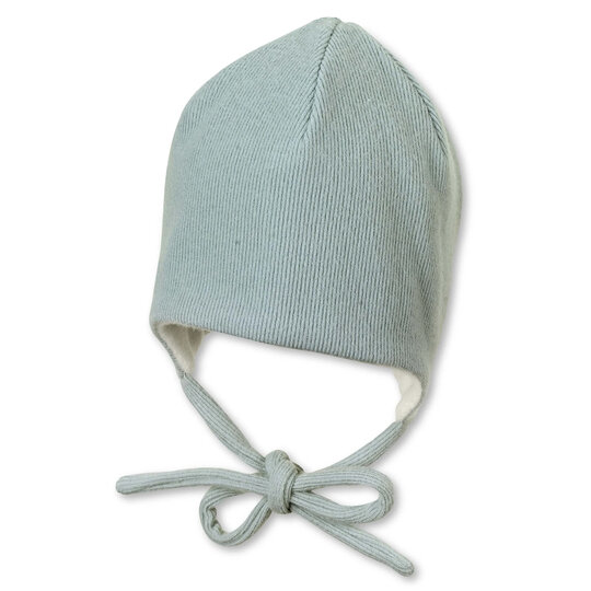 STERNTALER Čepice na zavazování turquoise melange chlapec vel. 33 cm- 0-1 m