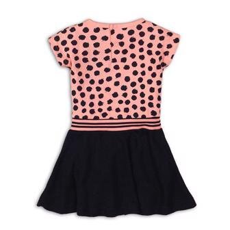 DIRKJE Šaty C- SO FRESH WONDERFUL 80 Pink/Black-Navy