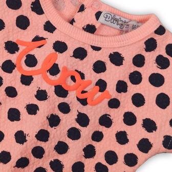 DIRKJE Šaty C- SO FRESH WONDERFUL 80 Pink/Black-Navy