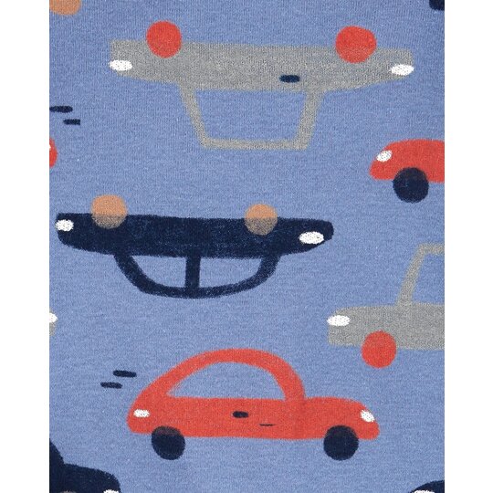 CARTER'S Set 3dielny overal na cvoky bez nožičiek 2ks, čiapka Cars chlapec LBB 6m, veľ. 68