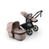 BUGABOO Kočárek kompletní Fox 5 Renew - Black / Desert taupe melange-Desert taupe melange