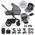 EASYWALKER Set XXL Harvey5 Air Pebble Grey + KIDDY Evoluna i-size 2 + základna