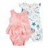 CARTER'S Set 2dílný body bez rukávů, overal letní kr. rukáv Ivory Ocean dívka LBB 9m