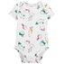 CARTER'S Body krátky rukáv Ivory Vegetables dievča 24m