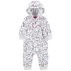 CARTER'S Overal bez nožiček přechodný Cream Bear dívka 3m
