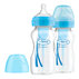 DR.BROWN'S Láhev antikolik Options+ široké hrdlo 2x270 ml plast, modrá