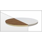 MIMIKO Matrace na kulatou postýlku kokos + PUR pěna 72x72 cm