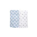 MOTHERHOOD Prikrývka mušelínová 2ks Blue Boats 100x120cm