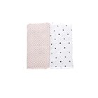 MOTHERHOOD Přikrývka mušelínová 2ks Pink Squares 100x120 cm