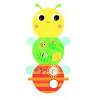 BRIGHT STARTS Knižka aktívna na C krúžku Beautiful Bugs včielka 0m+