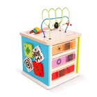 BABY EINSTEIN Hračka drevená aktívna kocka Innovation Station HAPE 12m+
