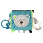 CANPOL BABIES Plyšová senzorická kostka Medvídci šedá