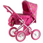 TEDDIES Kočárek pro panenky hluboký menší plast/kov