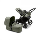 BUGABOO Donkey 5 Kočík kompletný Mono Black/Forest green-Forest green