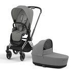 CYBEX Kočík kombinovaný Priam 4.0 Chrome Black Mirage Grey Platinum CYBEX Kočík kombinovaný Priam 4.0 Chrome Black Mirage Grey Platinum