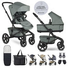 EASYWALKER Szett XXL kombinált babakocsi Jimmey Thyme Green kiegészítőkkel