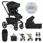 EASYWALKER SET XXL kočík kombinovaný Jimmey Pepper Black s príslušenstvom