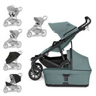 THULE Kočárek Urban Glide 4-wheel Mid Blue/Mid Blue set XXL