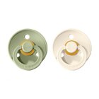 BIBS Colour dudlíky z přírodního kaučuku 2 ks vel. 3 Sage / Ivory BIBS Colour dudlíky z přírodního kaučuku 2 ks vel. 3 Sage / Ivory