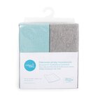 CEBA Poťah na prebaľovaciu podložku 50x70-80 cm 2 ks Light Grey Melange+Turquoise CEBA Poťah na prebaľovaciu podložku 50x70-80 cm 2 ks Light Grey Melange+Turquoise