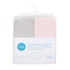 CEBA Poťah na prebaľovaciu podložku 50x70-80 cm 2 ks Light Grey+Pink