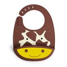 SKIP HOP Zoo Podbradník silikónový Žirafa 6m+ SKIP HOP Zoo Podbradník silikónový Žirafa 6m+