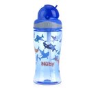 NUBY Hrnček netečúci so sklápacou slamkou 360 ml modrá NUBY Hrnček netečúci so sklápacou slamkou 360 ml modrá
