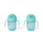 SKIP HOP Hrnček rastúci Sip-to-Straw Teal 6m+ SKIP HOP Hrnček rastúci Sip-to-Straw Teal 6m+