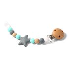 BABYONO Klip na dudlík hnědá 0m+ BABYONO Klip na dudlík hnědá 0m+
