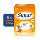 6x SUNAR Complex 4 Mlieko dojčenské 600 g 6x SUNAR Complex 4 Mlieko dojčenské 600 g