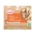 2xBABYBIO Menu zemiaky a hrášok so šunkou 200 g