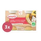 3x BABYBIO Jablko banán s kokosovým mlékem 2x 130 g