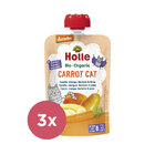 3x HOLLE Carrot Cat Bio pyré mrkev mango banán hruška 100 g (6+)