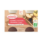 BABYBIO Příkrm jablko švestka 2x 130 g