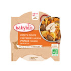 BABYBIO Sladké brambory s kaštanovým pyré a farmářskou perličkou 230 g
