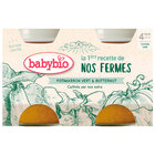 BABYBIO Zelená a máslová dýně z naší vlastní ekofarmy 2x 130 g